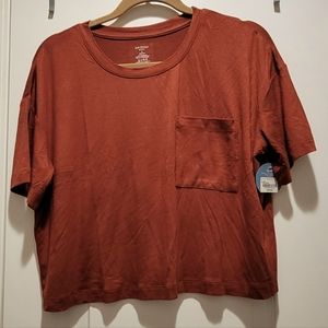 Oversized, Short sleeve Crop Tee, NWT